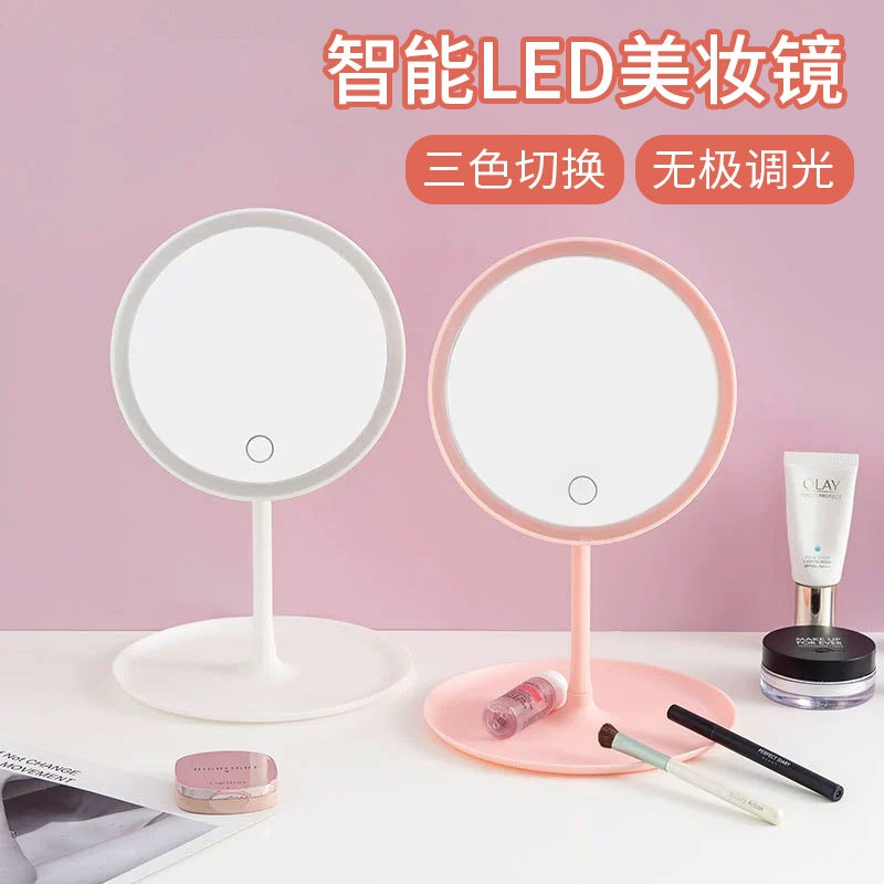 LED Makeup Mirror – High-Definition Desktop Vanity Mirror for Students and Dormitories - Image 2